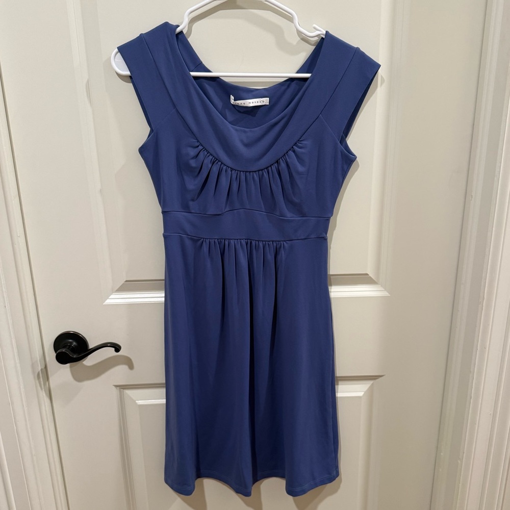 Susana Monaco Babydoll Mini Dress Periwinkle Size Small Y2K Stretch